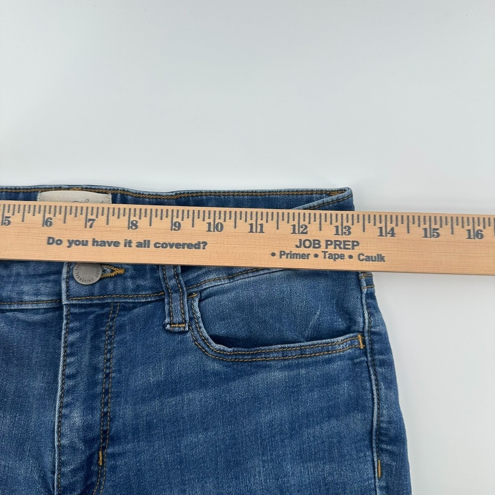 Universal Thread Jeans Womens 4/27R Blue Denim‎ Whisker Mid-Rise Skinny 5-Pocket - Picture 7 of 10